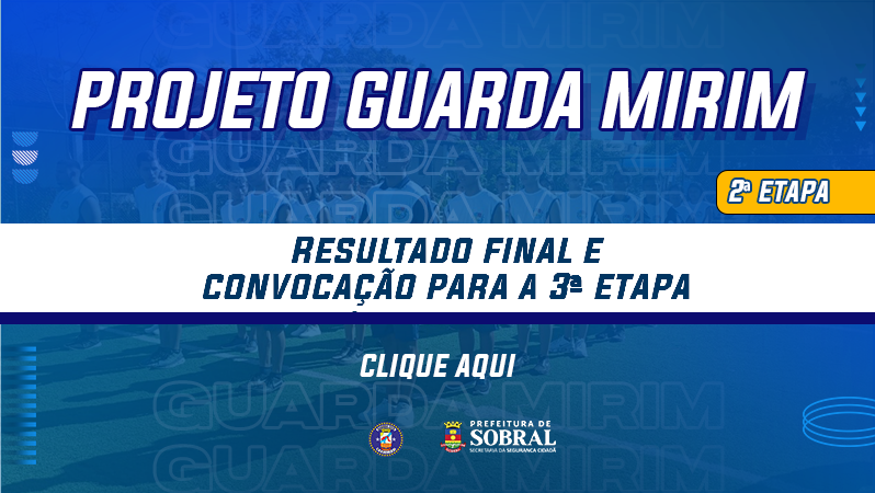 Secretaria de Segurança Cidadã divulga resultado da 2ª etapa do processo sele...