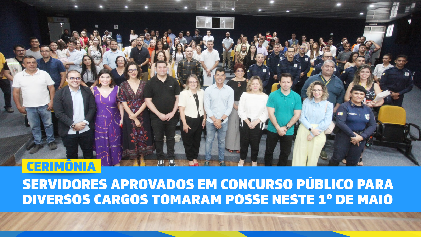 Aprovados em concurso público para diversos cargos tomaram posse neste 1º de ...