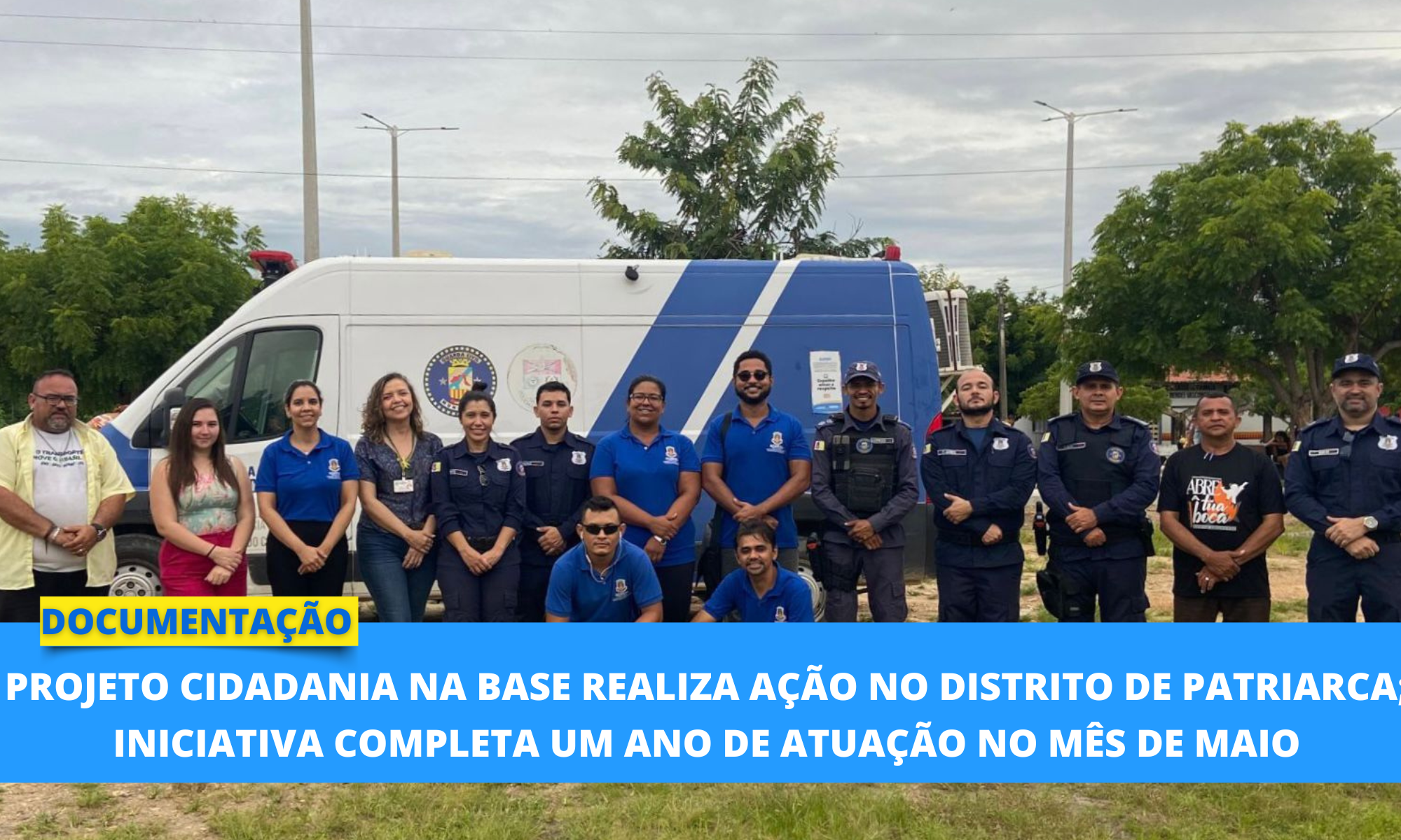 Projeto Cidadania na Base realiza ação com serviços de documentação no distri...